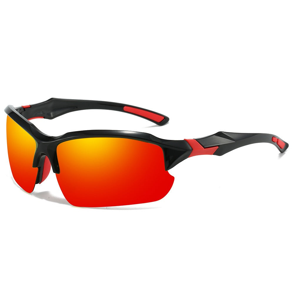 Sunglasses for Men - Sport Polarized Half Frame Lightweight UV Protection for Women Skiing - product detail view 4