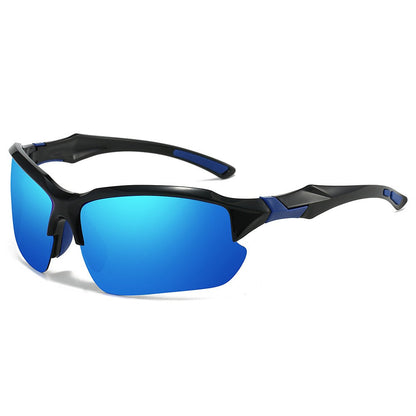Sunglasses for Men - Sport Polarized Half Frame Lightweight UV Protection for Women Skiing - product detail view 6