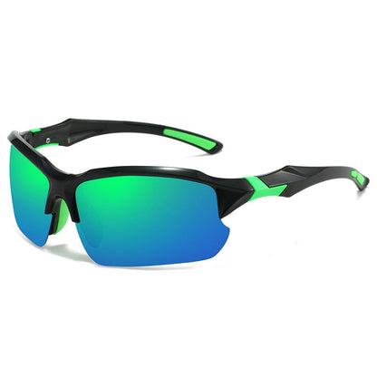 Sunglasses for Men - Sport Polarized Half Frame Lightweight UV Protection for Women Skiing - product detail view 7