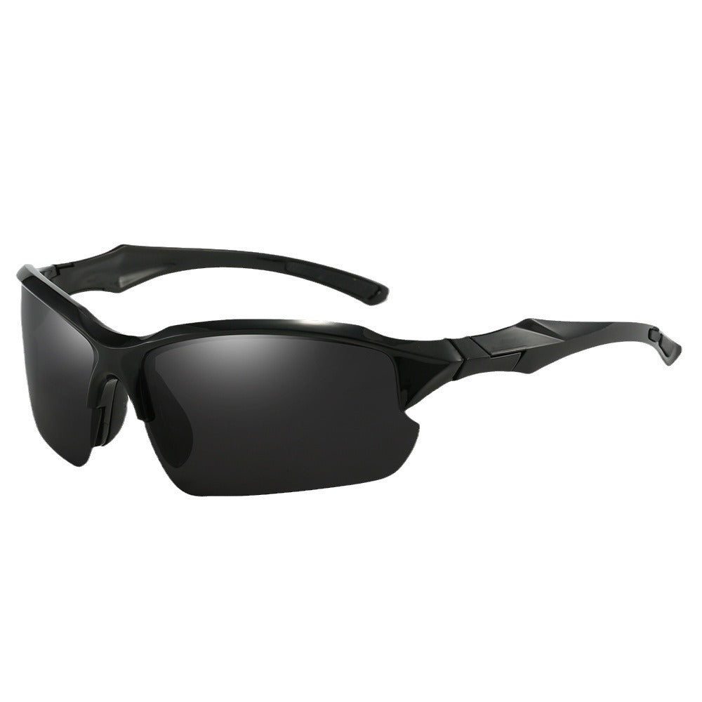Sunglasses for Men - Sport Polarized Half Frame Lightweight UV Protection for Women Skiing - product detail view 8