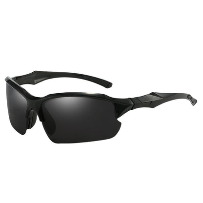 Sunglasses for Men - Sport Polarized Half Frame Lightweight UV Protection for Women Skiing - product detail view 8