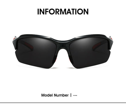 Sunglasses for Men - Sport Polarized Half Frame Lightweight UV Protection for Women Skiing - product detail view 14