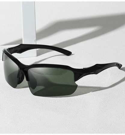 Sunglasses for Men - Sport Polarized Half Frame Lightweight UV Protection for Women Skiing - product detail view 17