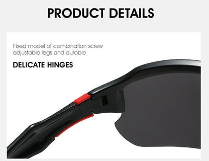 Sunglasses for Men - Sport Polarized Half Frame Lightweight UV Protection for Women Skiing - product detail view 19