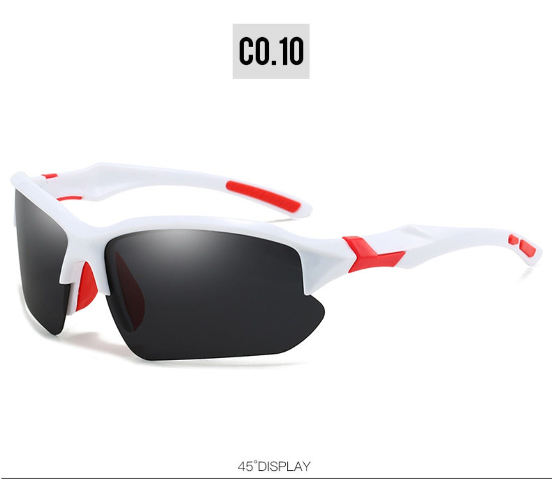 Sunglasses for Men - Sport Polarized Half Frame Lightweight UV Protection for Women Skiing - product detail view 26