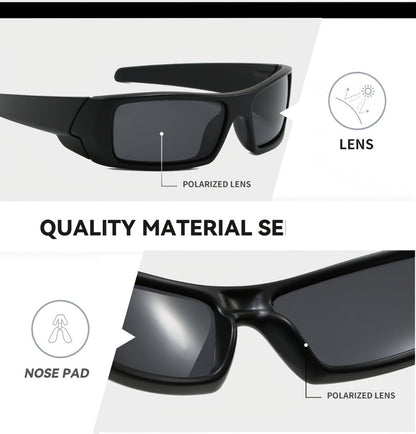 Sunglasses for Men - Sports 4 Pack HD Polarized Cross Frame Camo & Solid Color Combos - product detail view 16