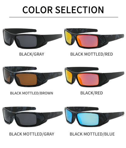 Sunglasses for Men - Sports 4 Pack HD Polarized Cross Frame Camo & Solid Color Combos - product detail view 18