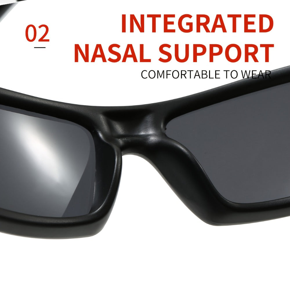 Sunglasses for Men - Sports 4 Pack HD Polarized Cross Frame Camo & Solid Color Combos - product detail view 20