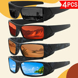 Black + Red + Brown Camouflage + Blue Camouflage (4 PCS)