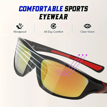 Sunglasses for Men - Sports 4 Pack UV400 Full Frame - Ultra-Light PC Lens Bulk Set Women - product detail view 7