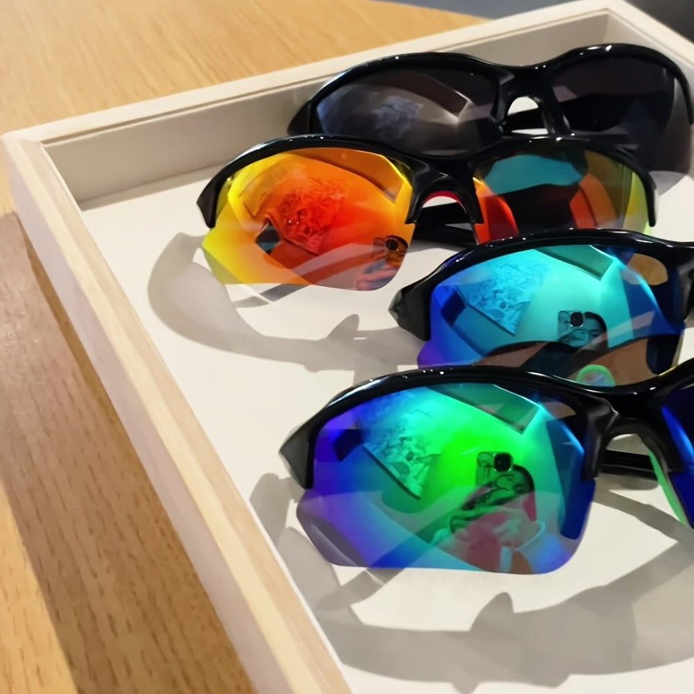 Sunglasses for Men - Sports Bulk Set 8 or 12 Pairs UV Protection True Color Coating Fashion - product detail view 4