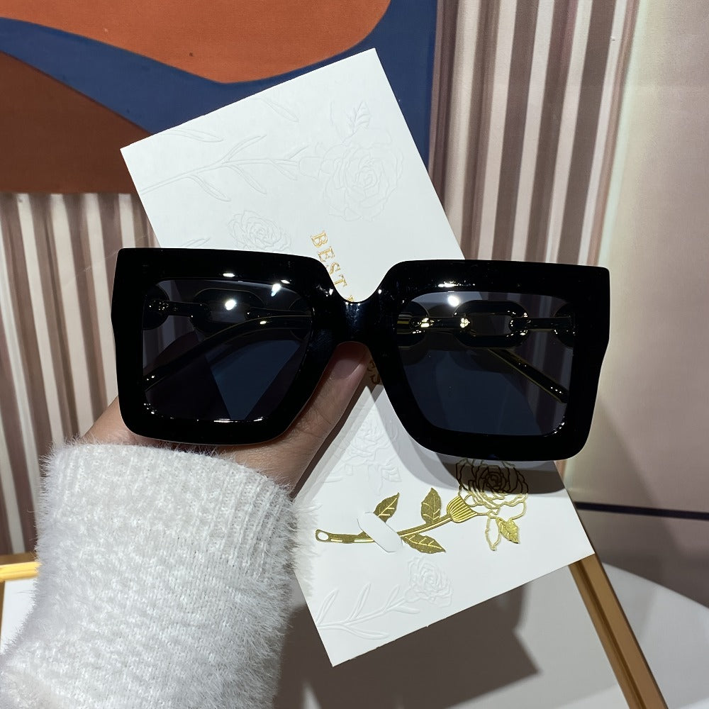 Sunglasses for Women - Square 14-Pack Tinted Lens Fashion Glasses Set, Chic Minimalist Plastic - product detail view 10