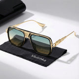 Green-Yellow Gradient + Eyeglass Case + Cleaning Cloth