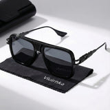 Black-Black-Grey + Glasses Case + Cleaning Cloth
