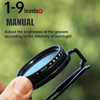 Sunglasses for Men - Steampunk Rotating Lens Glasses - Adjustable ND Mechanical Style Frame for - product detail view 9