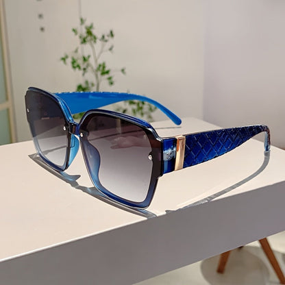 Sunglasses for Women - Studded Geometric Frame UV400 PC Lenses Lightweight Fashion Statement - product detail view 8