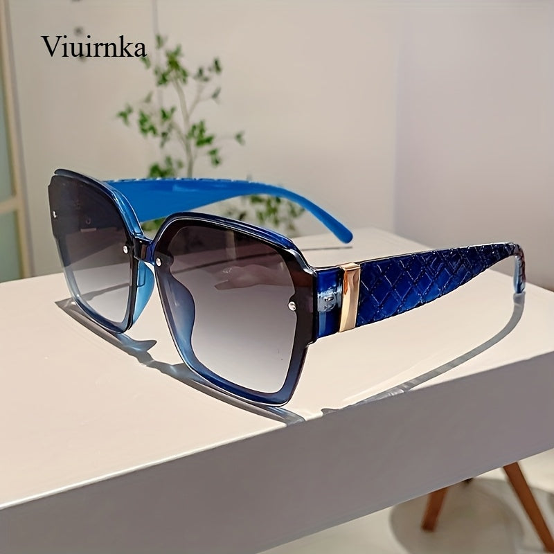 Sunglasses for Women - Studded Geometric Frame UV400 PC Lenses Lightweight Fashion Statement - product detail view 11