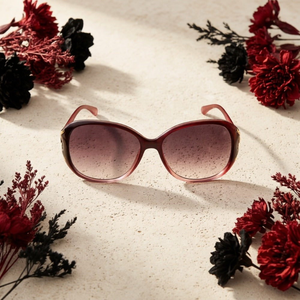 Sunglasses for Women - for UV Protection 3 Pack Trendy Anti-UV Fashion Eyewear Set Lightweight - product detail view 6