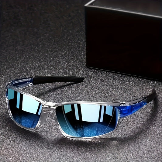 Sunglasses for Men - Wraparound UV400 Retro Chic - TAC Lens PC Frame Unisex Fashion Eyewear - main product view