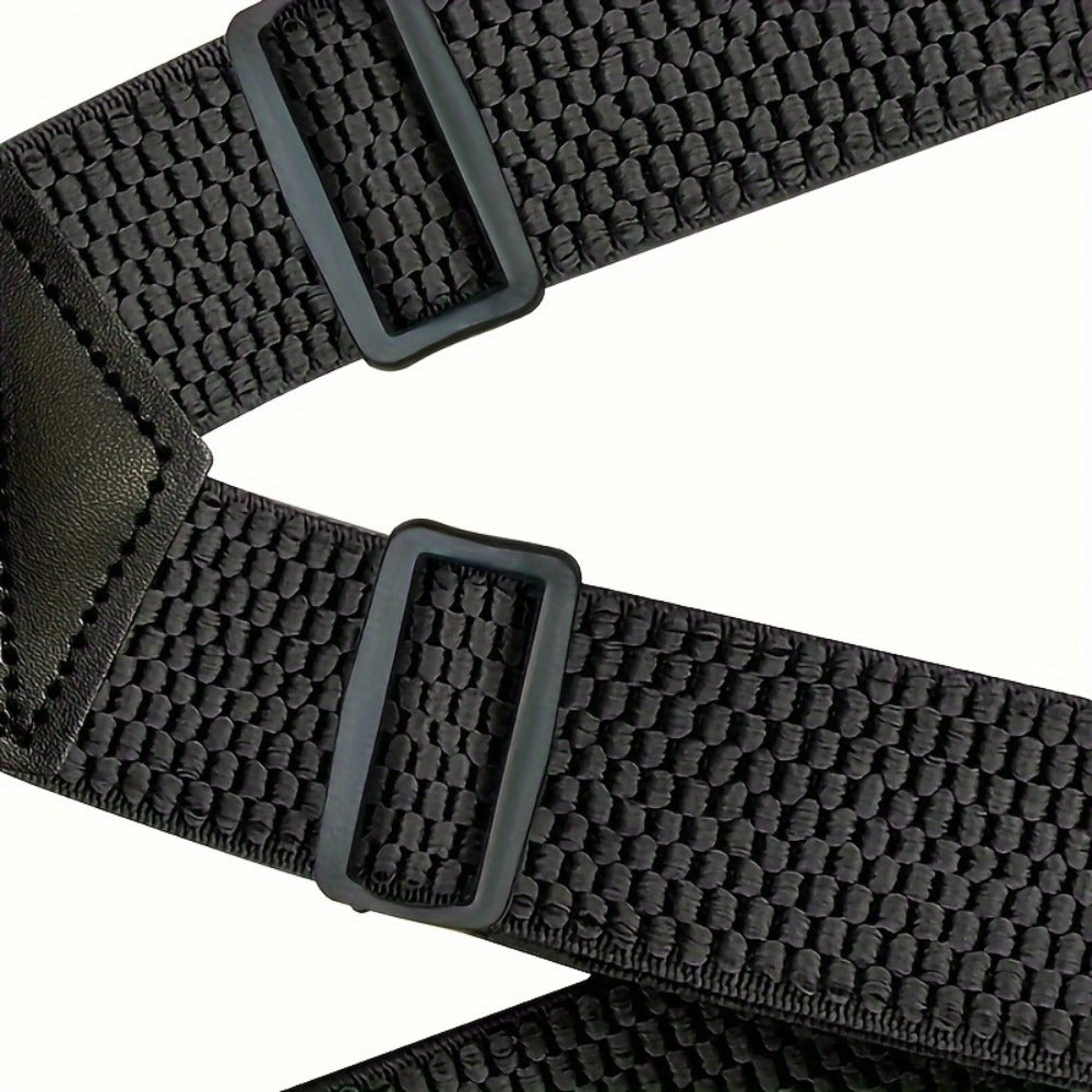 Suspenders & Braces - Work for Men Wide X-Back Heavy Duty 4 Clips 120cm Elastic Adjustable Strap - product detail view 6