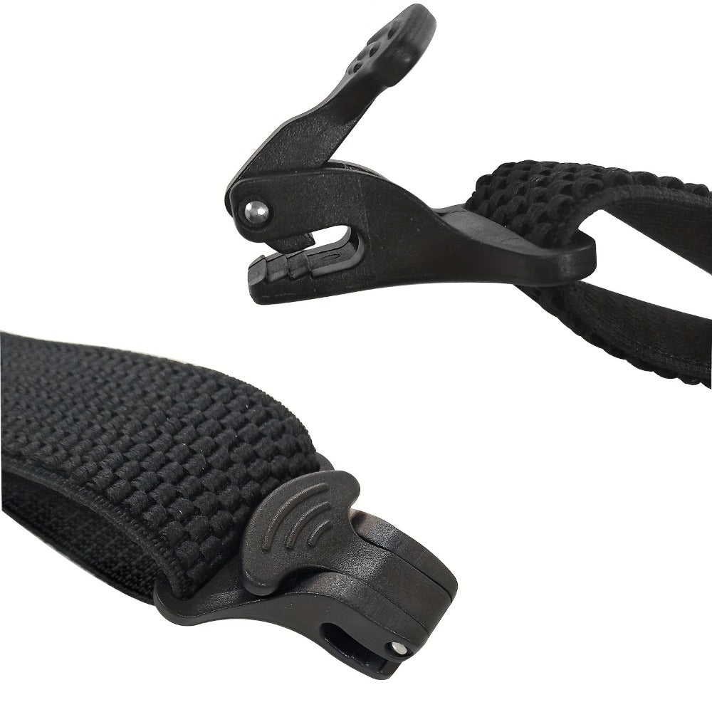 Suspenders & Braces - Work for Men Wide X-Back Heavy Duty 4 Clips 120cm Elastic Adjustable Strap - product detail view 10