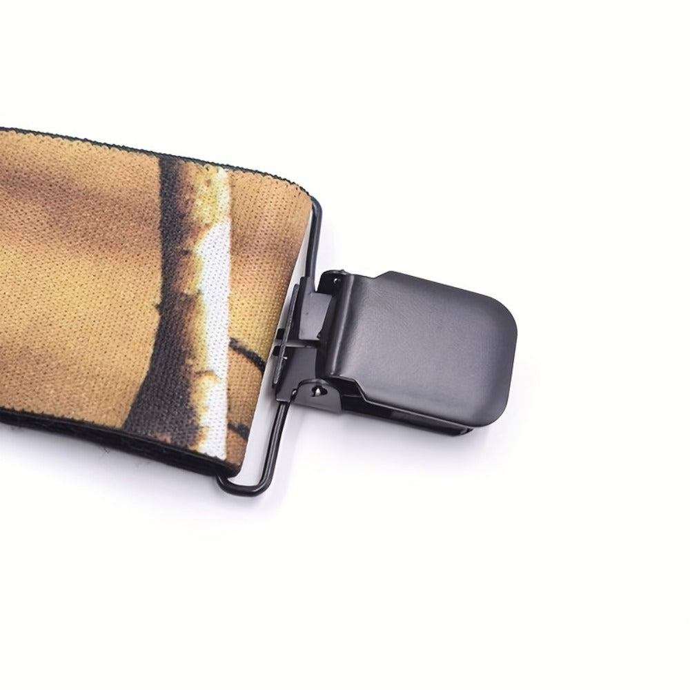Suspenders - Men's Heavy Duty X-Back Camo Clips Work Hunting Adjustable Elastic Braces - product detail view 16