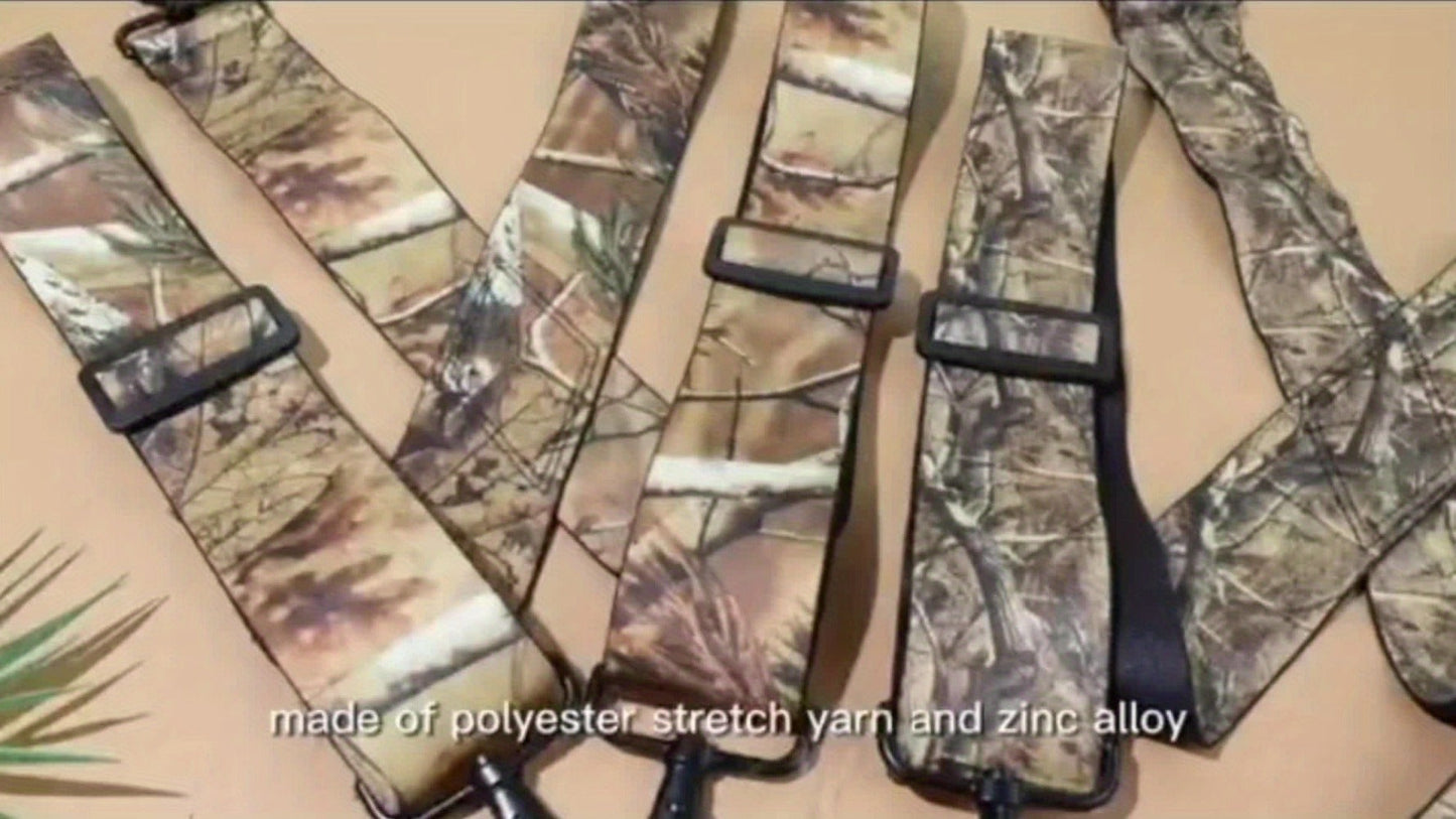 Suspenders - Men's Heavy Duty X-Back Camo Clips Work Hunting Adjustable Elastic Braces - product detail view 17