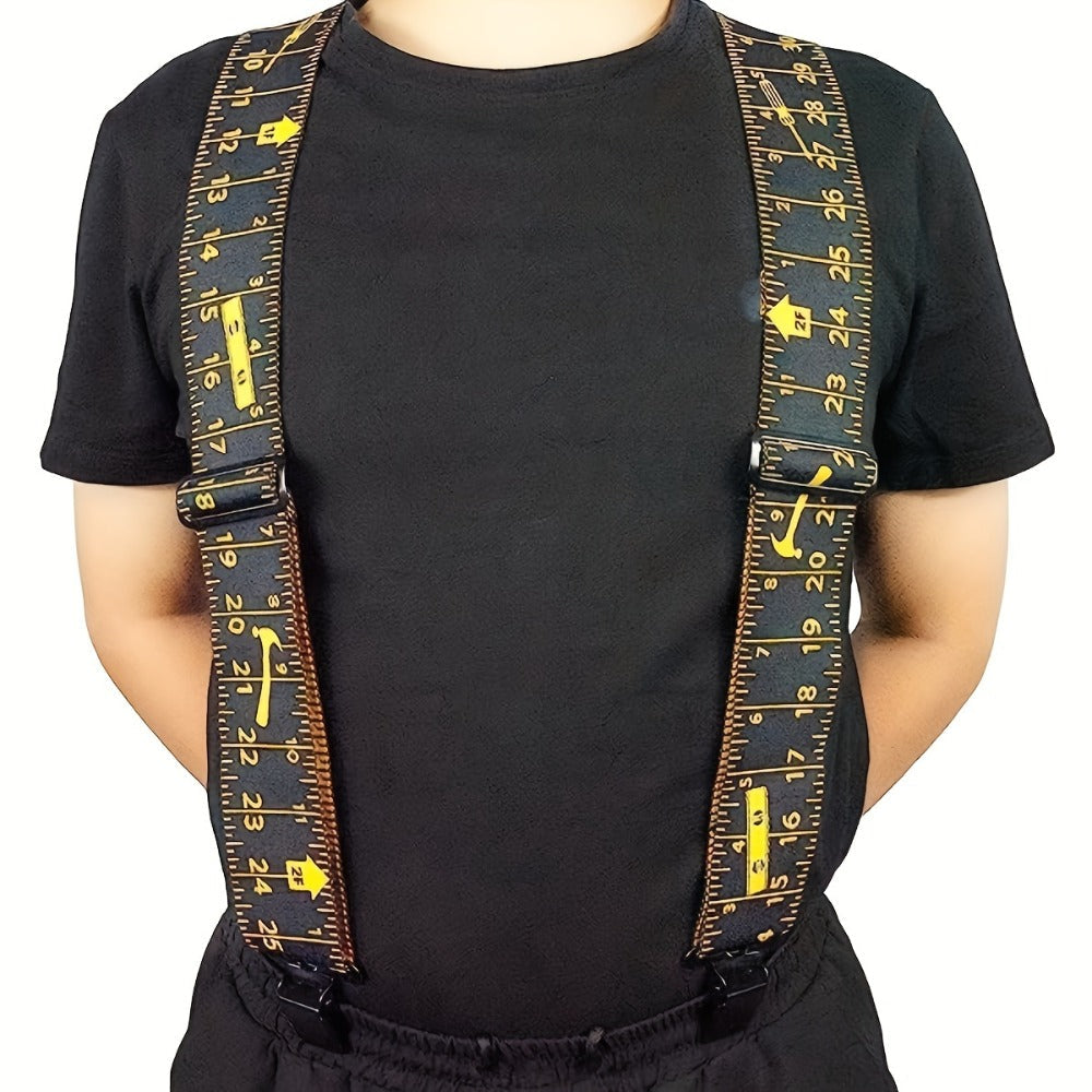 Suspenders - Wide for Men 2 Inch Elastic X-Back Braces Heavy Duty Clips Adjustable Work - product detail view 4