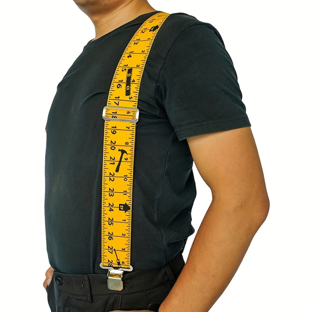 Suspenders - Wide for Men 2 Inch Elastic X-Back Braces Heavy Duty Clips Adjustable Work - product detail view 5