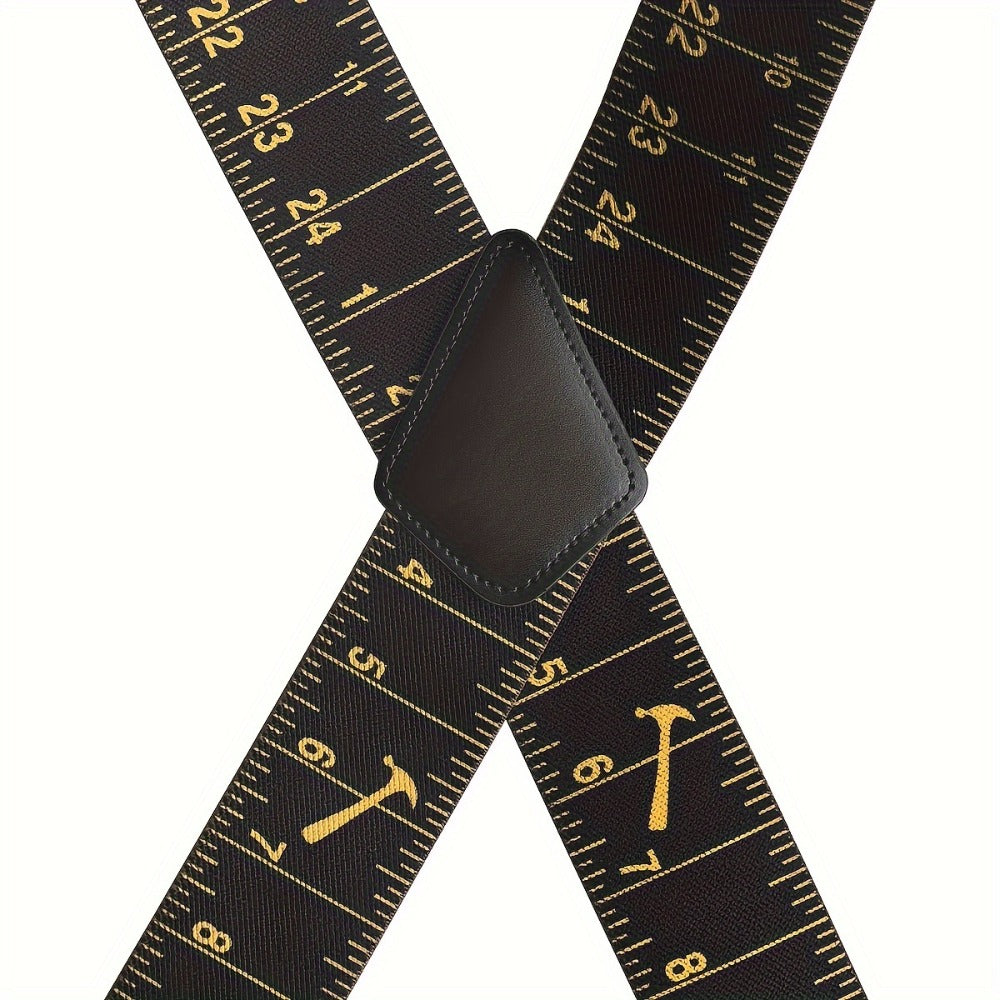 Suspenders - Wide for Men 2 Inch Elastic X-Back Braces Heavy Duty Clips Adjustable Work - product detail view 9
