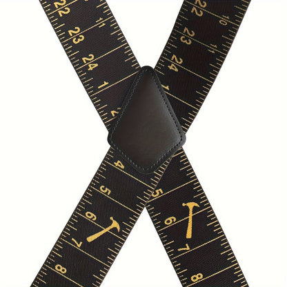 Suspenders - Wide for Men 2 Inch Elastic X-Back Braces Heavy Duty Clips Adjustable Work - product detail view 9