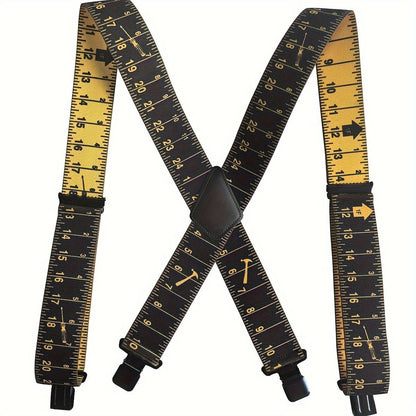 Suspenders - Wide for Men 2 Inch Elastic X-Back Braces Heavy Duty Clips Adjustable Work - product detail view 10