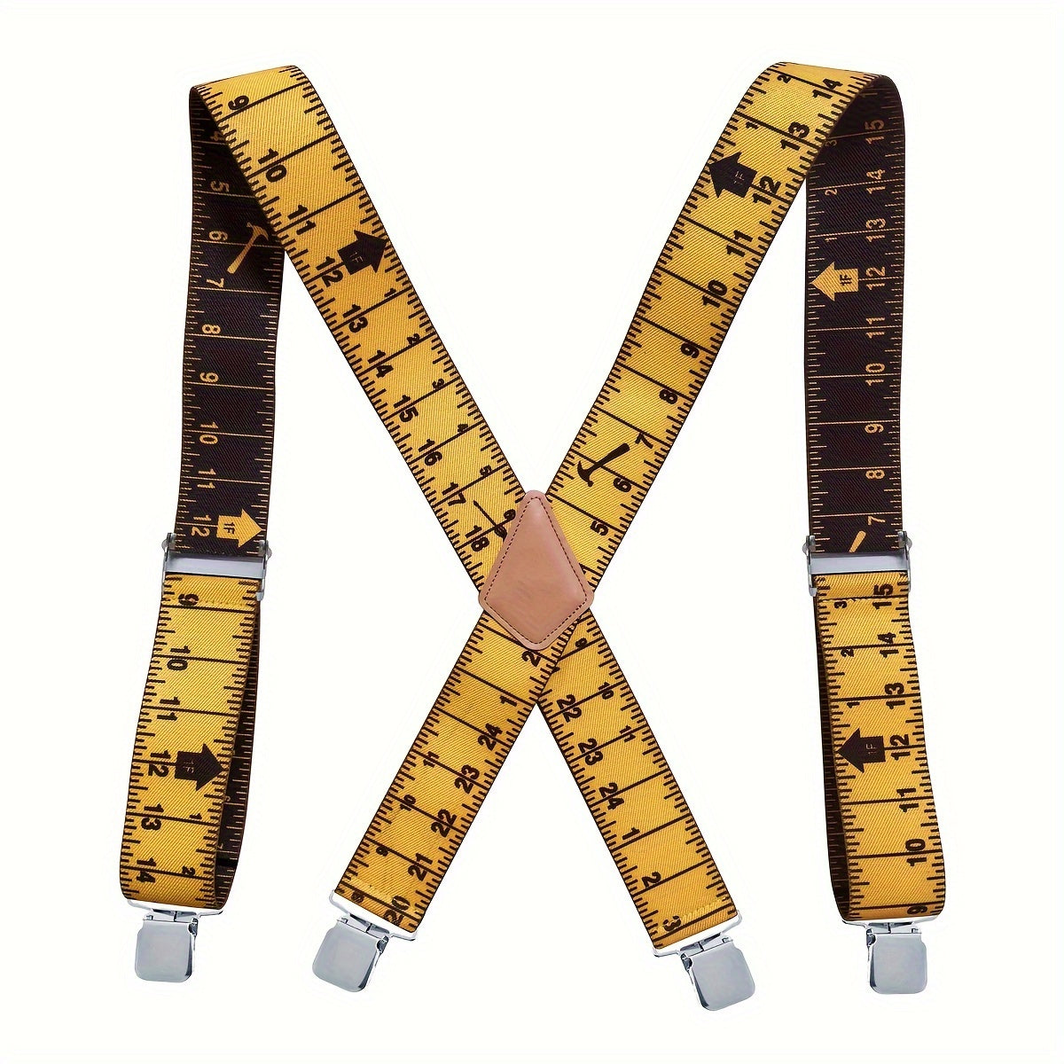 Suspenders - Wide for Men 2 Inch Elastic X-Back Braces Heavy Duty Clips Adjustable Work - product detail view 11