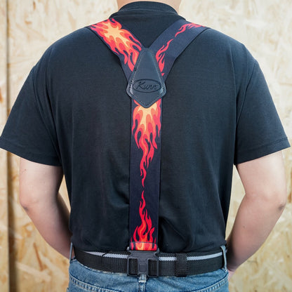 Suspenders - Y-Back Men 1.5 Inch Elastic Hook End Adjustable Braces Work Outdoor - product detail view 13