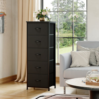 Dresser shown in the Black, 5 Drawers option