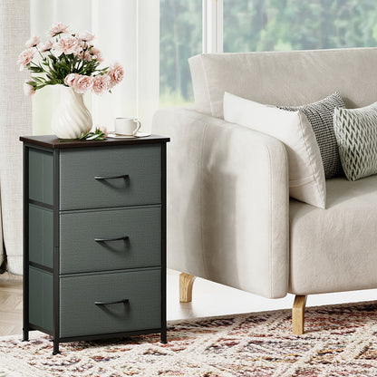 Dresser shown in the Charcoal Gray, 3 Drawers option
