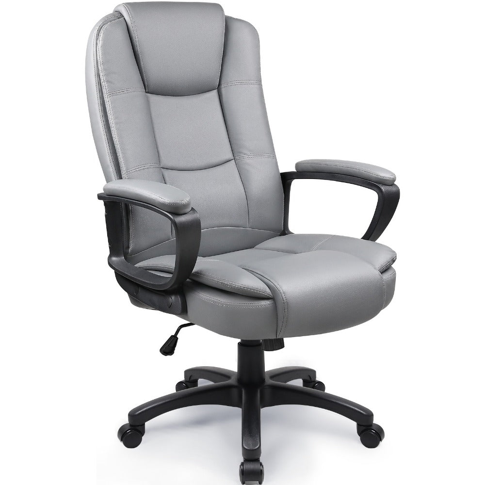 Tall Faux Leather Office Chair with High Back, Computer Desk Chair for Home Office detail image - detail view 7