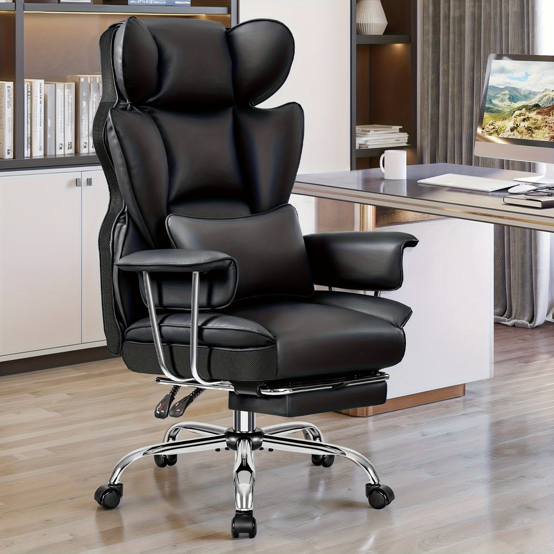 Office Chair shown in the Black option