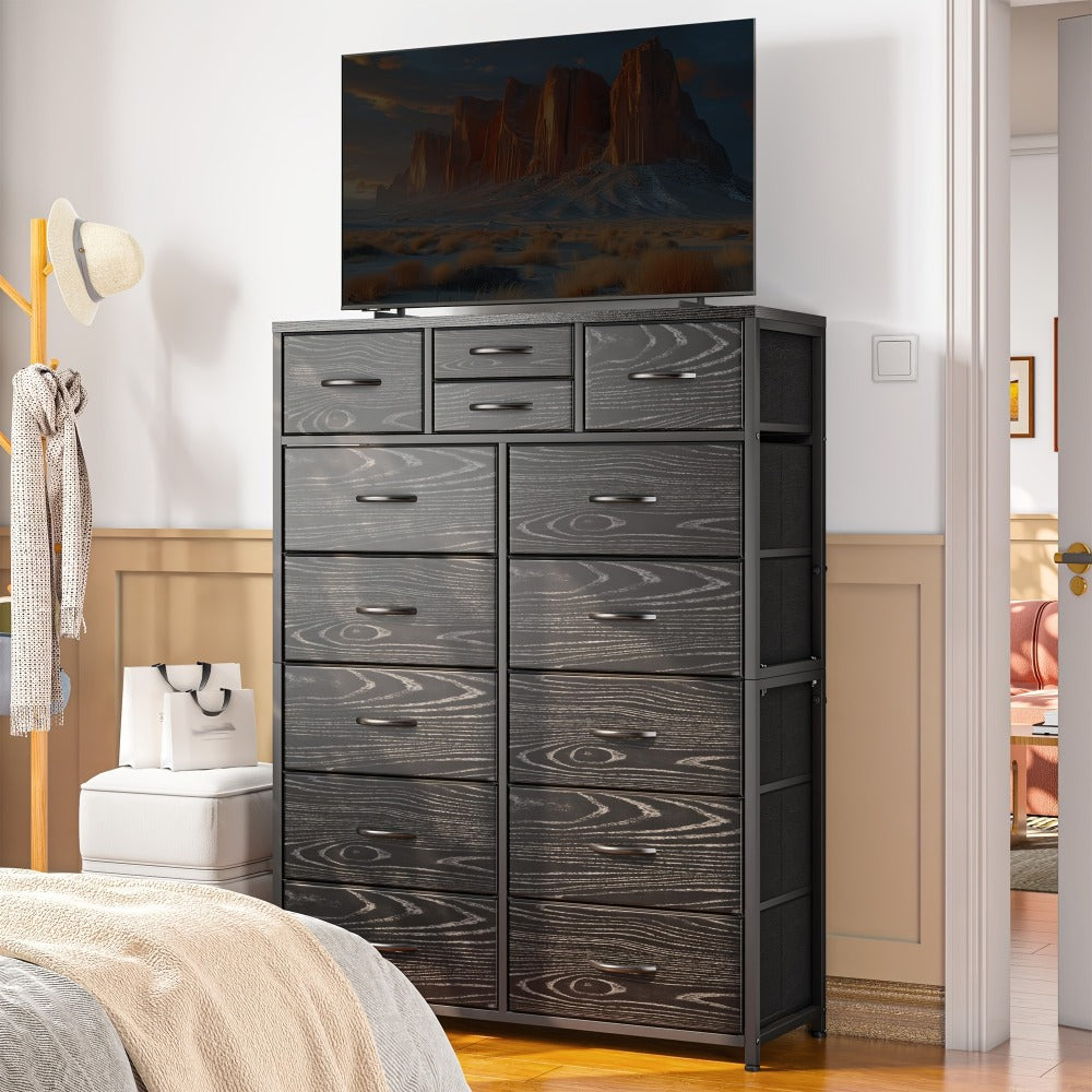 Tall Metal Dresser with Multiple Color Options, Drawer Storage Cabinet detail image - detail view 10