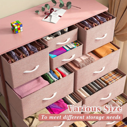 Tall Metal Dresser with Multiple Color Options, Drawer Storage Cabinet detail image