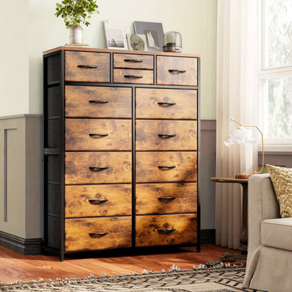 Tall Metal Dresser with Multiple Color Options, Drawer Storage Cabinet detail image - detail view 8
