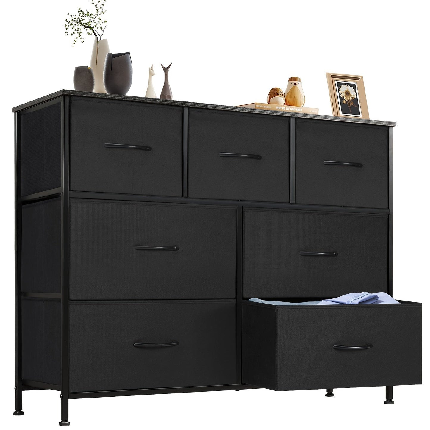 Storage Tower shown in the Black, 7 draws option