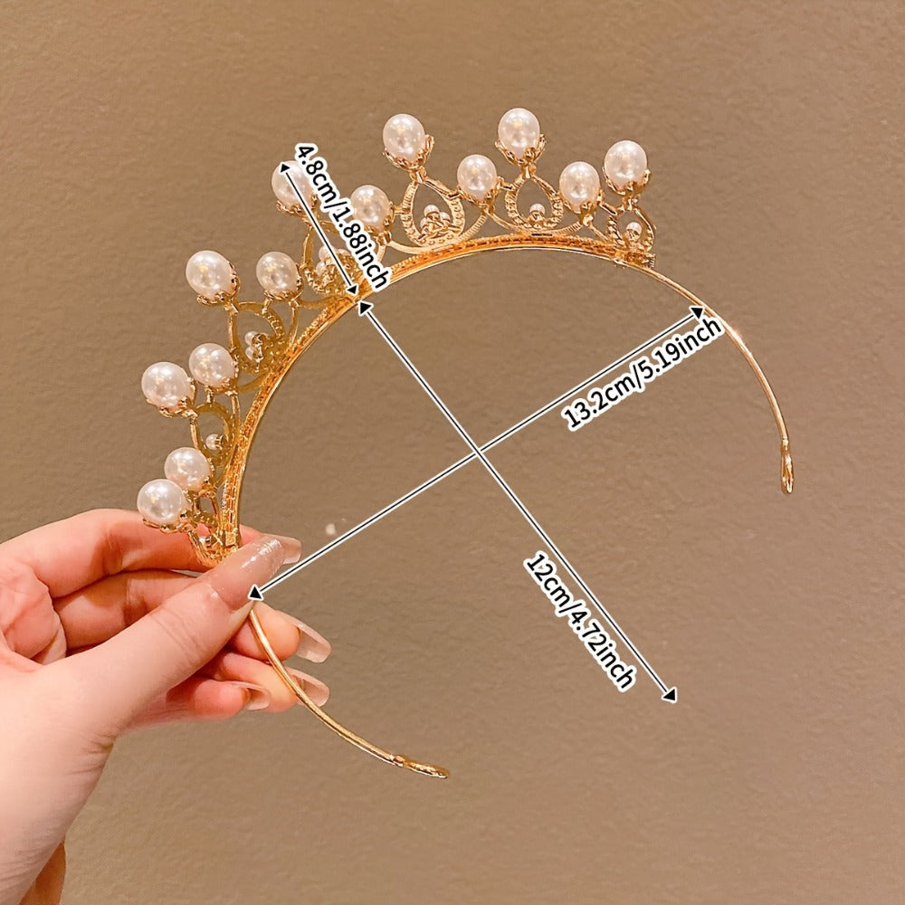 Tiara Crown - Headband Set 3pcs Rhinestone Crystal for Women Girls Wedding Prom Princess - product detail view 5