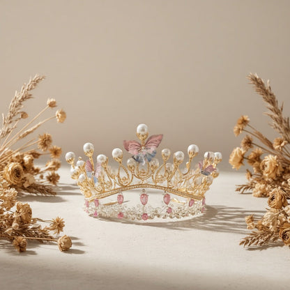 Tiara Crown - Headband Set 3pcs Rhinestone Crystal for Women Girls Wedding Prom Princess - product detail view 7
