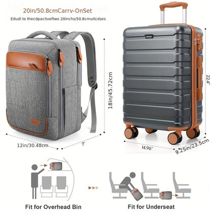 Travel Toiletry Bag – 3 Piece, 20 Inch, TSA Lock, Spinner Wheels – detail view 6