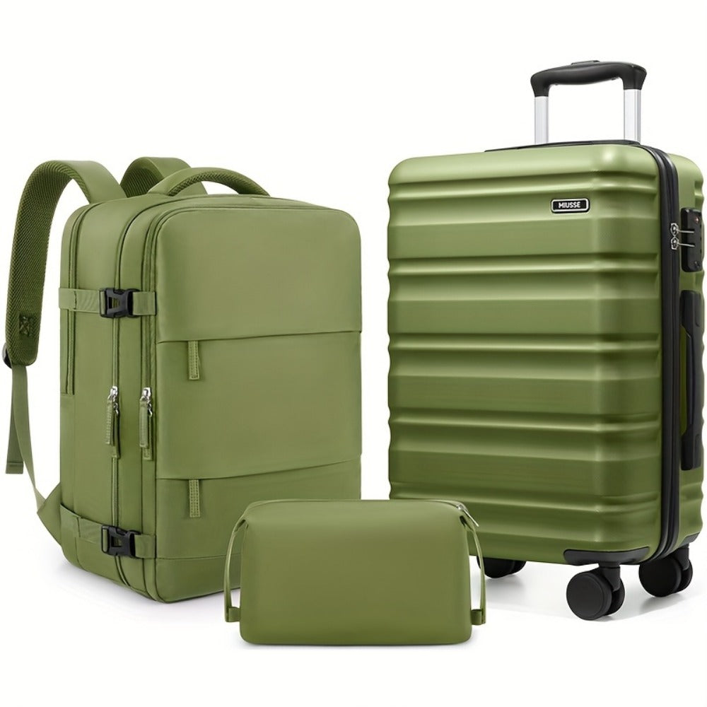 Travel Toiletry Bag – 3 Piece, 20 Inch, TSA Lock – front view