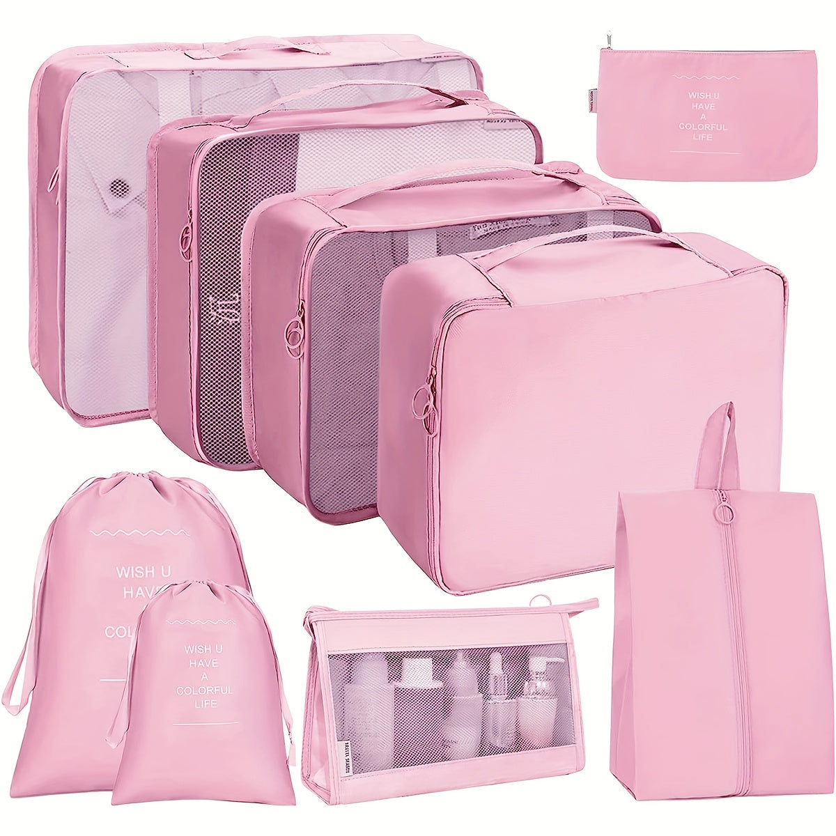 Travel Toiletry Bag – 9 Piece, for Travel – detail view 2