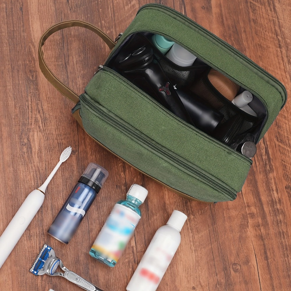 Travel Toiletry Bag – Canvas, Large Capacity, for Travel – detail view 13