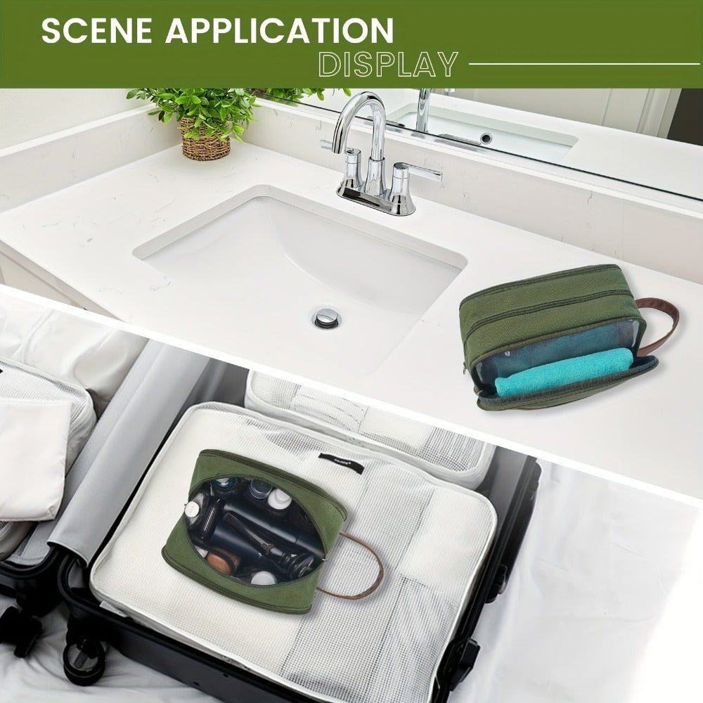 Travel Toiletry Bag – Canvas, Large Capacity, for Travel – detail view 14