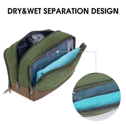 Travel Toiletry Bag – Canvas, Large Capacity, for Travel – detail view 8